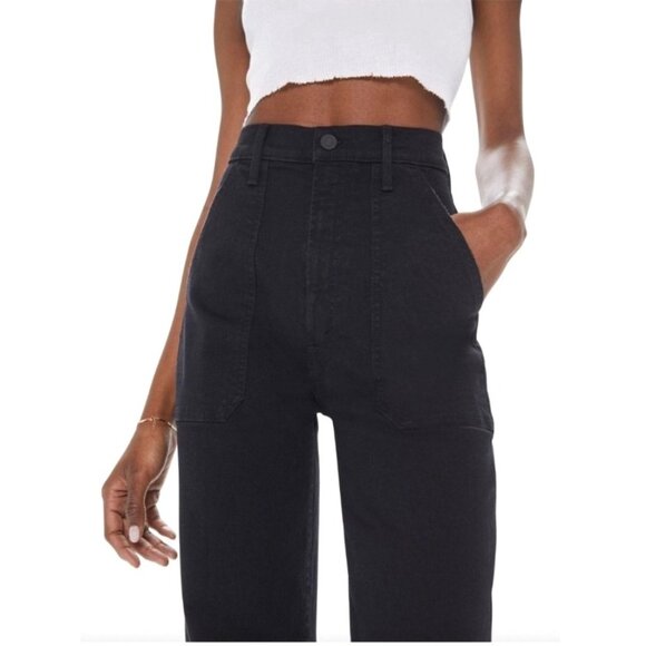 Mother Jeans The Wrapper Patch Springy Ankle Jeans in Not Guilty Wash - Picture 2 of 11